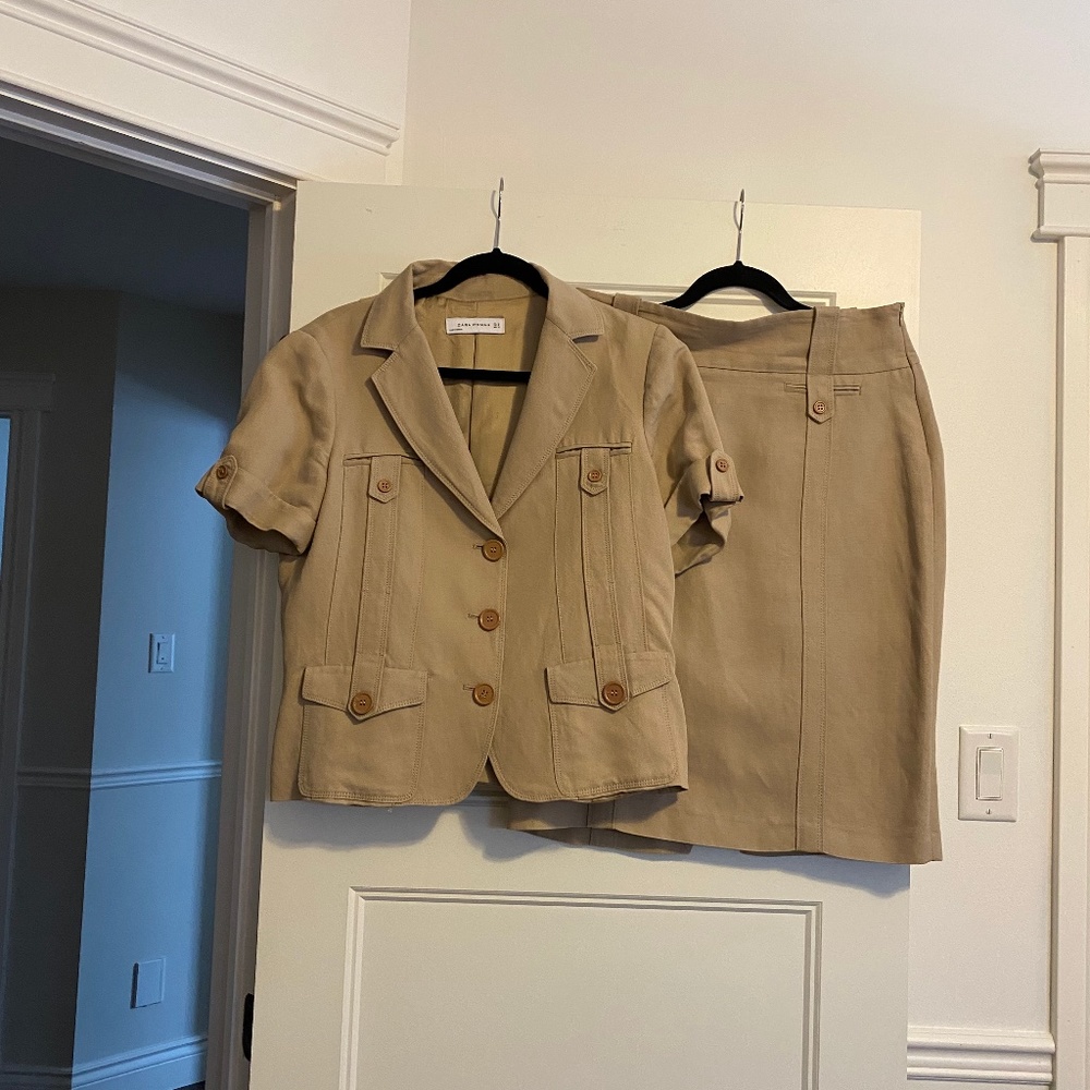 Zara Woman, Safari Skirt Suit